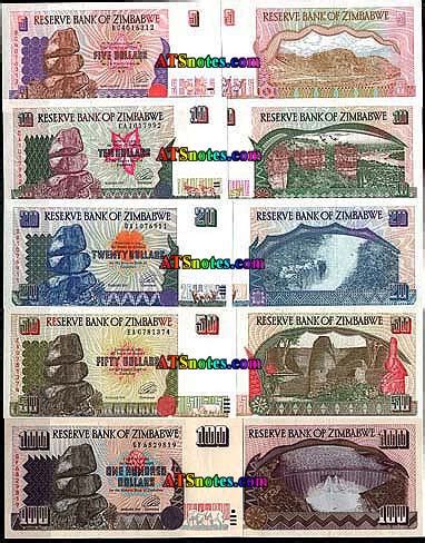 Zimbabwe banknotes - Zimbabwe paper money catalog and Zimbabwe currency ...