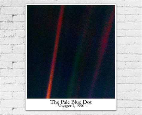 The Pale Blue Dot Poster Pale Blue Dot Print Astronomy Poster | Etsy