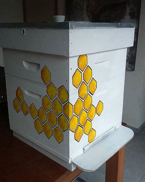 9 best Painted Bee Hive ideas images on Pinterest | Beehive, Bee boxes and Bee keeping