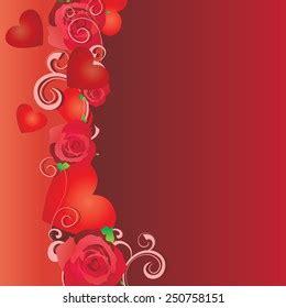 Red Roses Border Stock Vector (Royalty Free) 251564389 | Shutterstock