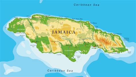 Jamaica Map For Kids