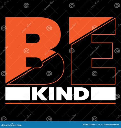 Be Kind Inspirational Typography Vector Art Stock Vector - Illustration ...