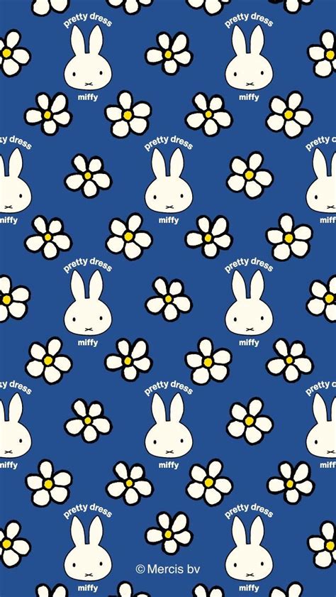 Pin by Elaine on Miffy | Cute patterns wallpaper, Bunny wallpaper, Cute ...