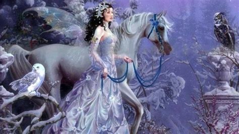 Winter fairy, Fairy wallpaper, Unicorn and fairies