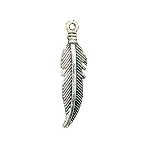 Silver Feather- Double Sided (10 Pieces)