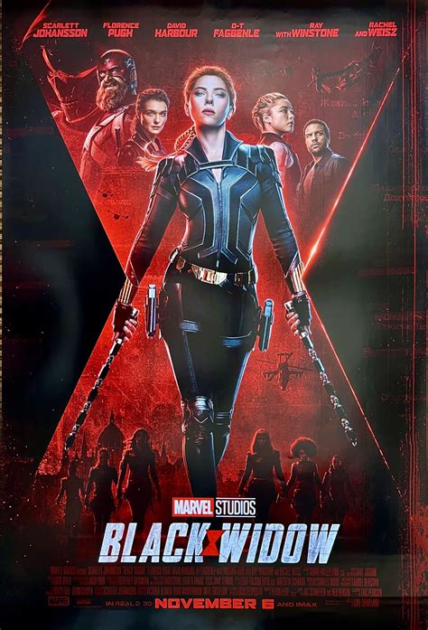 Original Black Widow Movie Poster - Scarlett Johansson - Marvel - MCU