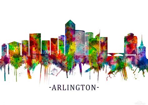 Arlington Texas Skyline - Towseef Dar