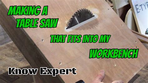 ANOTHER DIY Table saw Bench saw BUT this one cuts Metal as well as wood... - YouTube