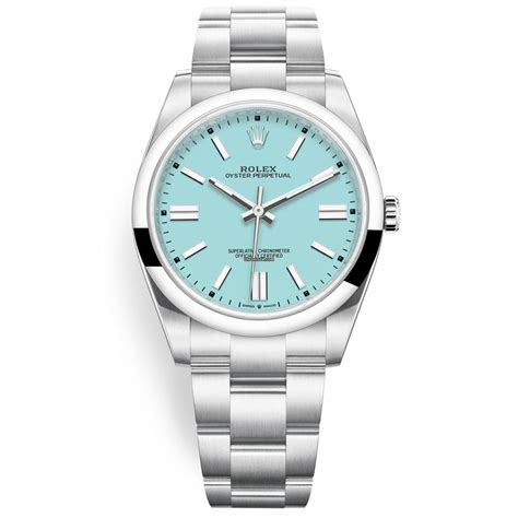 Rolex Oyster Perpetual 41 124300 Tiffany Blue Discontinued -... for ...