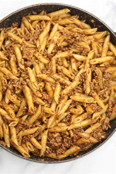 Easy Pasta With Ground Beef Recipe | Deporecipe.co