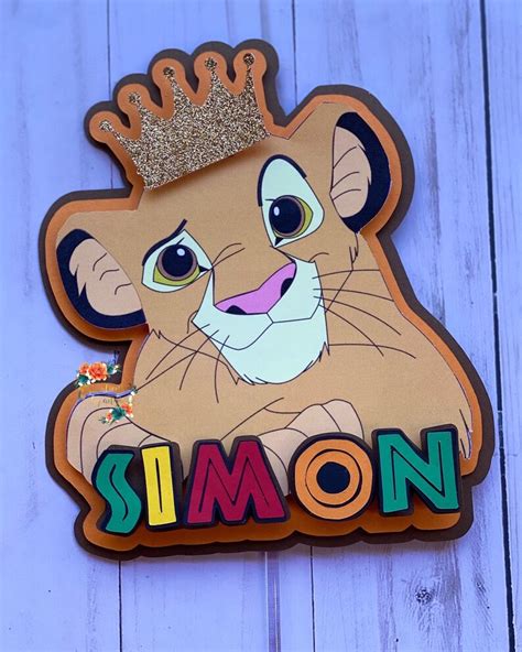 Simba Cake topper Lion king First birthday Custom party | Etsy