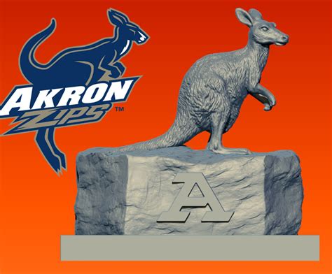 STL file NCAA - Akron Zips football mascot decor statue - 3d Print 🏈 ...