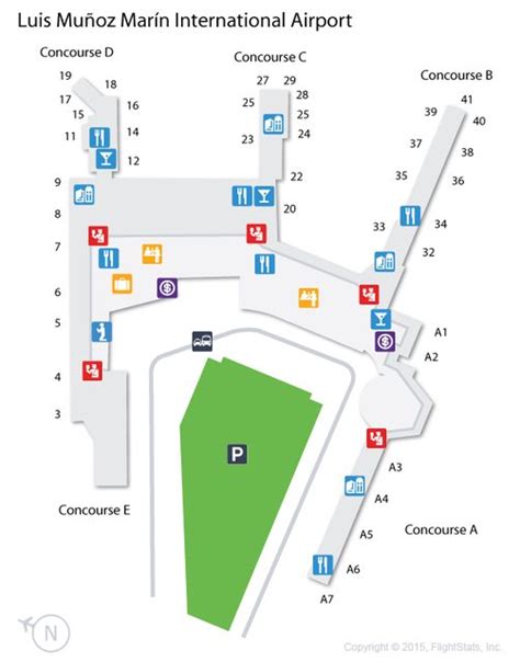 San Juan International Airport Terminal Map - Draw A Topographic Map