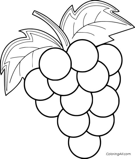 Free Coloring Pages Of Grapes