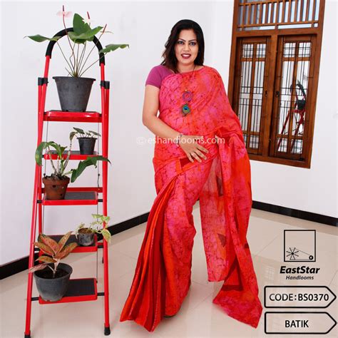 Code #BS0370 Batik Saree – East Star Handlooms