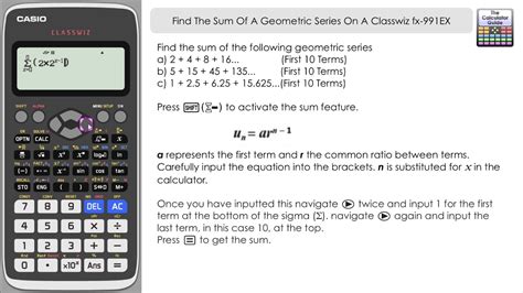 Sum Of An Infinite Geometric Series Calculator - slideshare