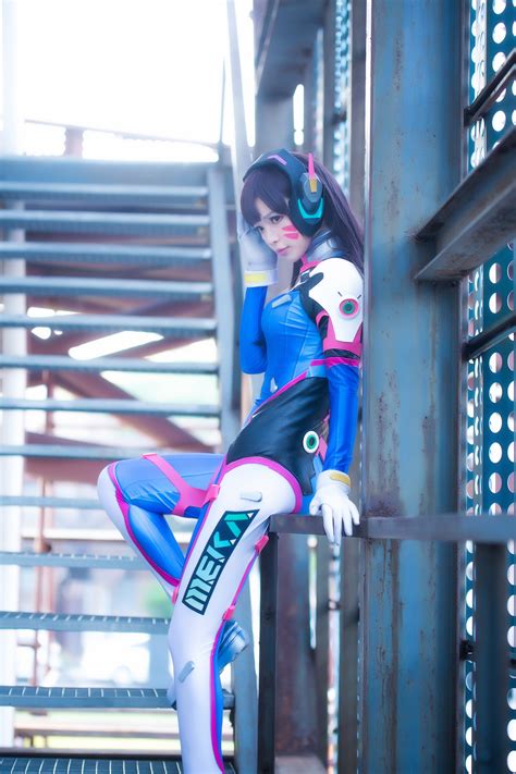 Pictures Overwatch costume play D.Va, Hana Song Girls vdeo game