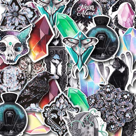 Mystery Sticker Pack Goth Stickers Creepy Cute Sticker Set - Etsy