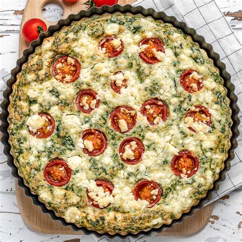 This Spinach Mushroom Crustless Quiche is Perfection! | Clean Food Crush