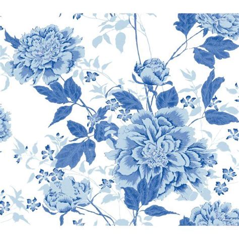 Blue And White Wallpaper, Blue Floral Wallpaper, Toile Wallpaper ...