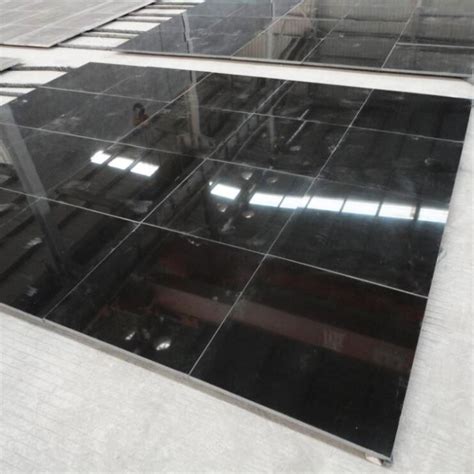 Polished Absolute Shanxi Black Granite Stone Flooring for Bathroom Tiles