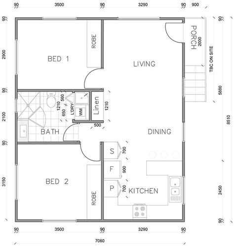 Granny Flat Floorplan Gallery - 1,2, & 3 Bedroom Floorplans