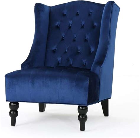 Amazon.com: navy blue accent chair