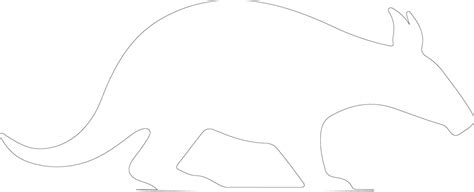 aardvark outline silhouette 38497115 Vector Art at Vecteezy