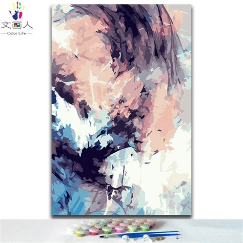 diy coloring painting by numbers abstract modern Simple scenery ...