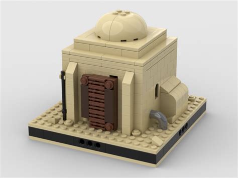 Lego® Instructions Desert House #1 for a Modular Desert space village