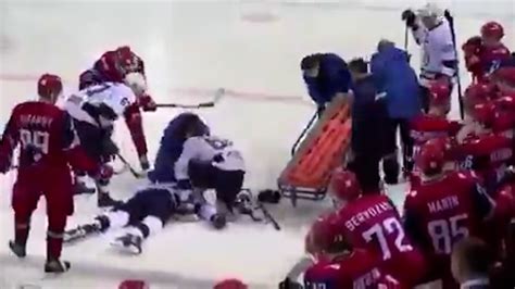 FourSevenSixThreeEightFiveNine: Hockey Player Dies From Puck To Head