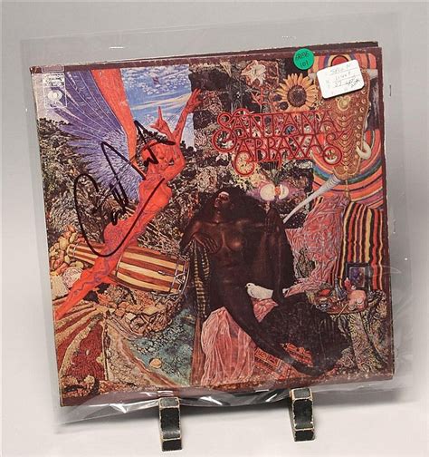 Lot - (AUTOGRAPHS) CARLOS SANTANA ABRAXAS ALBUM. Cover only, no poster ...