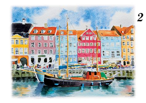 Copenhagen Art Prints from original watercolor paintings