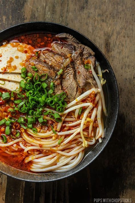 Bun Bo Hue (Spicy Vietnamese Beef Noodle Soup) - Pups with Chopsticks