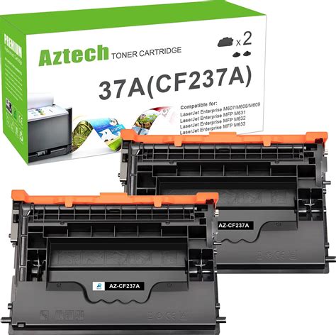 Amazon.com: HP 37A Black Toner Cartridge | Works with HP LaserJet Enterprise M607, M608, M609 ...