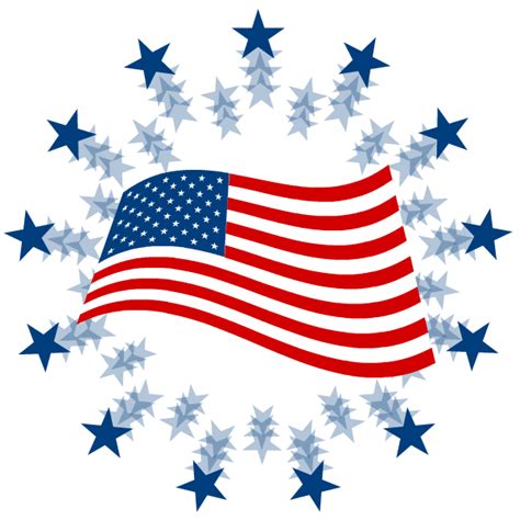 Patriotic American Flag Clip Art