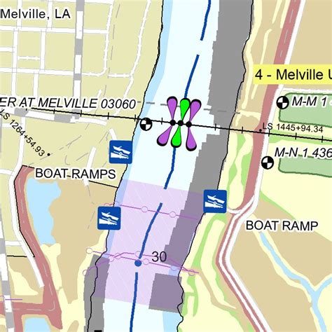 Atchafalaya River Chart 11 - Melville, LA Map by US Army Corps of Engineers | Avenza Maps