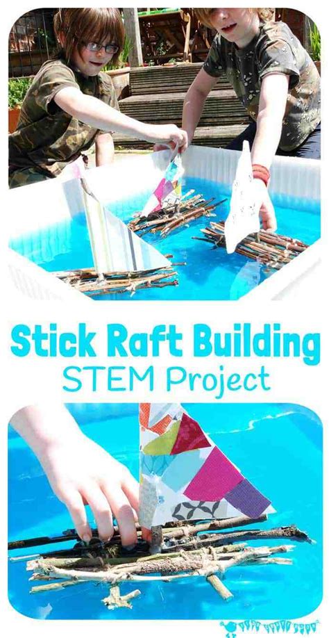 Stick Raft Building STEM Project - Kids Craft Room