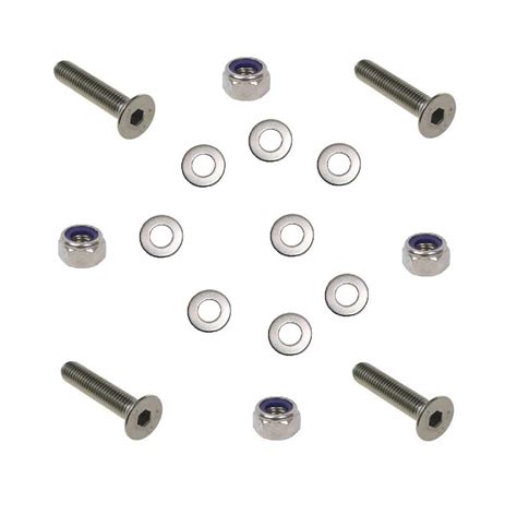 3mm Countersunk Bolt & Nut (4 Pack) M3 X 10mm (Including Head) A2 ...