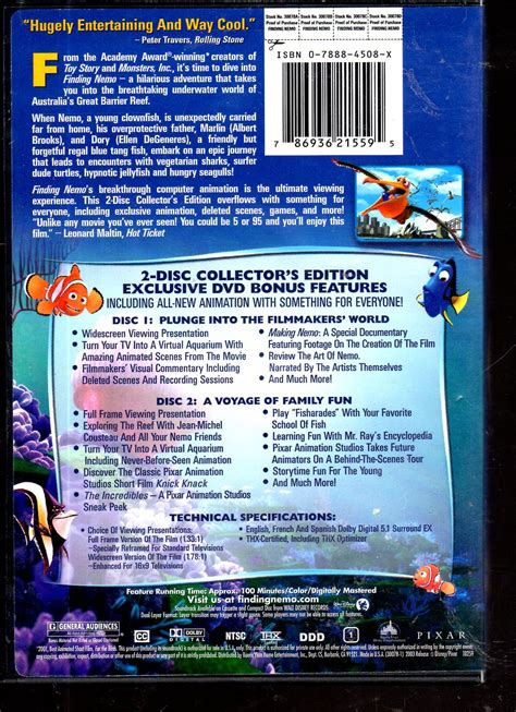 Finding Nemo Dvd Movie Collection