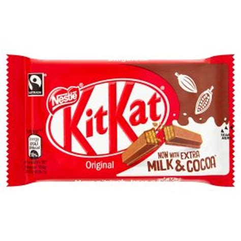 Nestle KitKat 4 Finger Milk Chocolate Bar 41.5g - Caletoni ...