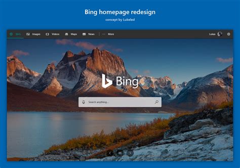 What Is Microsoft Bing Homepage Design - Image to u