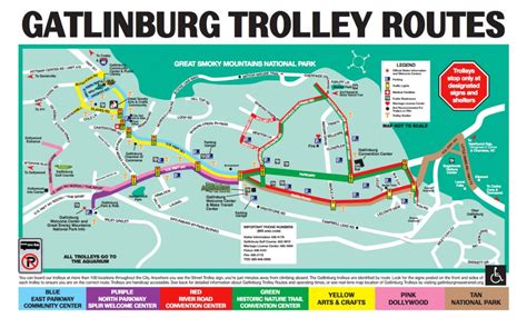 The Gatlinburg And Pigeon Forge Trolley - Dw Parks And More regarding Printable Map Of Pigeon ...