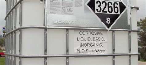 HazMat Labels, Markings, and Placards on an Intermediate Bulk Container ...