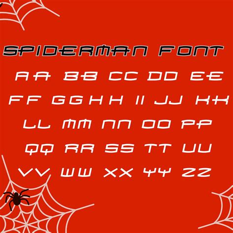 Spiderman Font, Spider Man Font, Halloween Font, Spiderman Cricut Font ...