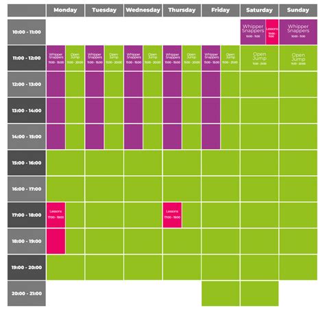 Trampoline Session Timetable | Orbital Trampoline Park