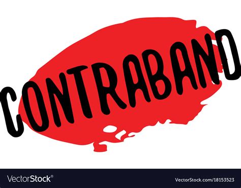 Contraband rubber stamp Royalty Free Vector Image