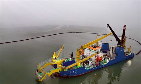 Close-up on China’s iconic cutter-suction dredger that helps write BRI history - Global Times