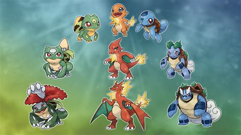 Kanto Starters Redesign : r/pokemon