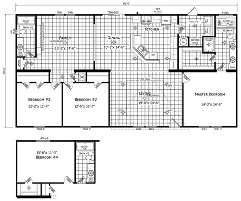 4 Bedroom Double Wide Mobile Home Floor Plans | Viewfloor.co